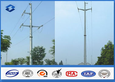 Línea de transmisión de arriba Electric Power poste con el acero material Q345 Q456, Gr50 Gr65