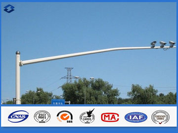 Altura modificada para requisitos particulares conectada reborde octagonal de poste de la señal de tráfico de Monirtoing del camino